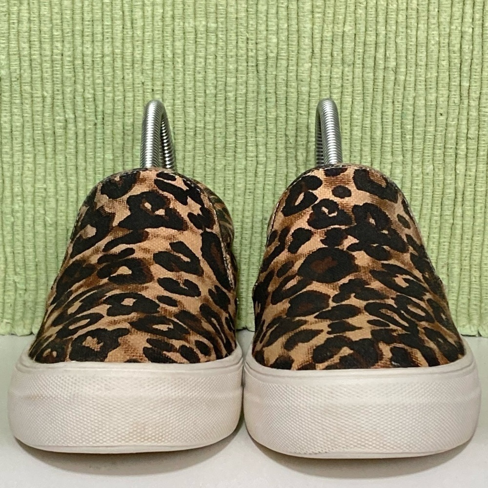 Steve Madden Womens Leopard Print Canvas Slip On Casual Sneakers Shoes SZ US 8 - Picture 3 of 11